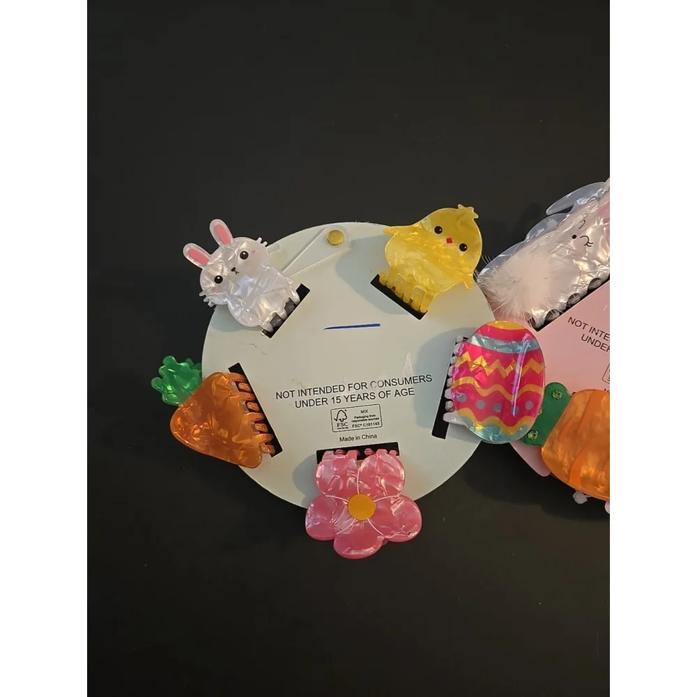 Piper K Hair Clips New Lot Of 2 Spring Easter Theme (E-11)